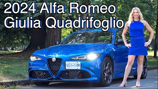 2024 Alfa Romeo Giulia Quadrifoglio review  Going goinggone [upl. by Eatnohs]