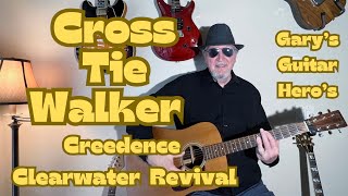 quotCross Tie Walkerquot Simplified Beginner Acoustic Guitar Lesson beginnerguitarlessons [upl. by Retsae]