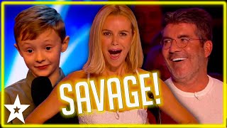 The CHEEKIEST Kid Comedians on Britains Got Talent The Judges Loved These HILARIOUS Auditions [upl. by Nylak]