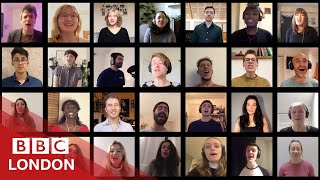 Virtual Choir Singing together despite coronavirus  BBC London [upl. by Katharina666]