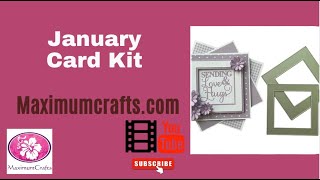 Maximumcrafts January Card kit 2024 [upl. by Yrokcaz400]