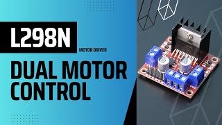 Control DC motor with L298N driver  How to use L298N motor driver with Arduino  Ut Go [upl. by Conger]