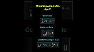 Master Derivatives Power Constant amp Constant Multiple RulesDay01 [upl. by Brinson238]