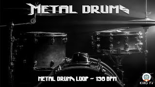 Metal drums loops  136 BPM [upl. by Ahsir]