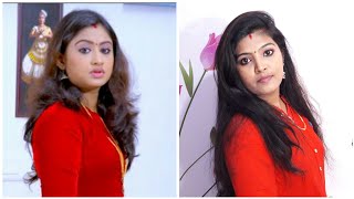 Bhramanam serial actress Swathy Nithyanand Haritha inspried makeup look [upl. by Ettenuahs467]