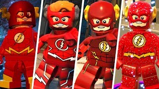 The Flash Evolution in LEGO Videogames wAll DLC [upl. by Kciderf452]