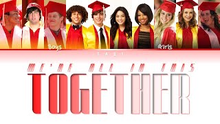 High School Musical 3  Were All In This Together Graduation Mix Colorcoded lyrics wEngKor [upl. by Rannug]