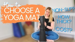 Choosing a Yoga Mat  Best NonSlip Material Thickness amp Prices 2022  Emily Rowell Yoga [upl. by Dearborn]