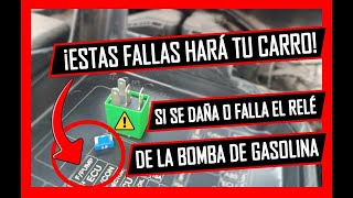 Cómo Saber Si Se Daño El RELEVADOR De La BOMBA DE GASOLINA De Tu Carro  👉AQUI LO EXPLICO ✅ [upl. by Zerat]