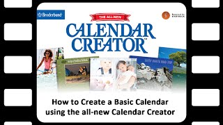 How to Create a Basic Calendar using the all new Calendar Creator [upl. by Ahsoyek]