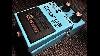 Boss Waza CE2w Chorus  Stereo Demo [upl. by Asyen]