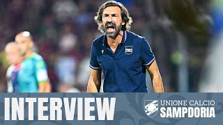 SalernitanaSampdoria Pirlo «Lavoriamo con sacrificio sapremo ricompattarci» [upl. by Osnohpla]