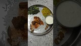 🥘VENDAKKAI Kuzhambu  KeeraiPoriyal 🥗 PudalangaiKootu🍲trending shorts viralvideo lunch food [upl. by Amles]