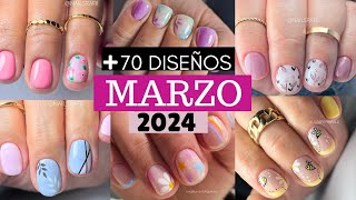 TENDENCIAS en Uñas Cortas 2024 para MARZO PRIMAVERAColores de moda para tus diseños [upl. by Hsirk]