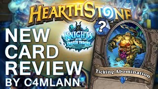 New Card Review Knights of the Frozen Throne Hearthstone [upl. by Schoenburg196]