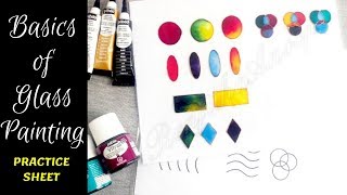 Basics Of Glass Painting  Introduction to glass painting  Pebeo Vitrail Glass Paint [upl. by Alpert]