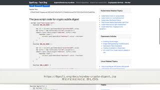 web crypto tutorial digest hashing example [upl. by Siravart]