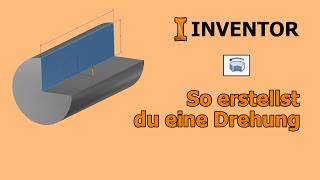 Autodesk Inventor  Grundlagen  Drehung  Tutorial  Deutsch  002 [upl. by Aurie]