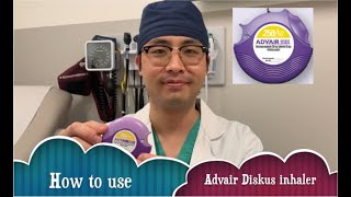 How to use Advair Diskus inhaler Cách sử dụng bình xịt Advair diskus [upl. by Caresa]