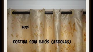 Como colocar ilhós argola em cortina  Marta Alves [upl. by Koy]