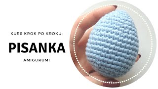 Pisanka amigurumi Prosta szydełkowana maskotka na Wielkanoc  tutorial krok po kroku [upl. by Tereb]