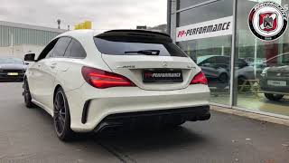 CLA45 AMG Schubabschaltung mit EG 200Zellen Sportkat HJS [upl. by Lednew680]