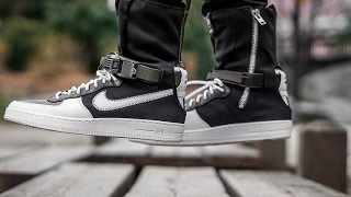 UNDERRATED SNEAKER 2017 ACRONYM X NIKE AIR FORCE 1 DOWNTOWN SP ON FEET REVIEW [upl. by Noskcaj]