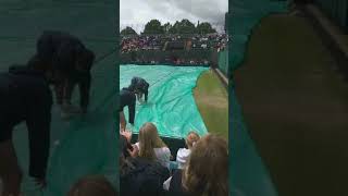 Rain Covers Court 3 Wimbledon tennis July 2024 tenniscourt wimbledon london rain rainclouds [upl. by Brandon413]