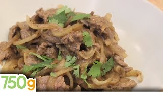 Recette de Boeuf aux oignons à la Chinoise  750g [upl. by Nomsed467]