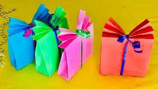 ★ FAI DA TE SACCHETTO REGALO DI CARTA ★ Lavoretti Facili 5 Minuti Creativi [upl. by Ynomrah]