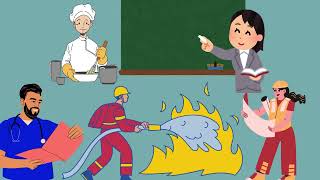 Jobs and Occupations learn about professions kidseducationalvideos jobs occupations professions [upl. by Ari]