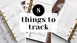 8 Things toTrack in Your Planner  Health habits and business ideas [upl. by Dawaj]