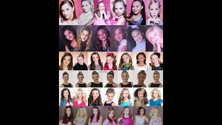 How many times each dancer has been on top of the pyramid each season  Dance Moms [upl. by Gibby]