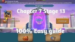 Lords mobile Vergeway chapter 7 Stage 13 easiest guide [upl. by Namar317]