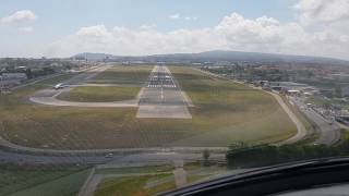 PRIVATE JET NICE LANDING IN NAPLES AIRPORT  ITALY RUNWAY 24 [upl. by Yrkcaz85]