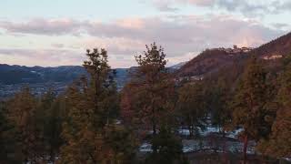 Feb sunset Dilworth Park Kelowna BC Canada [upl. by Kaleb]