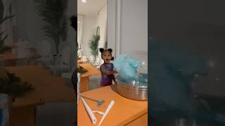 Dad catches daughter making cotton candy shorts [upl. by Groos]