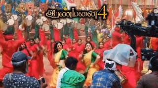 Aranmanai 4 Behind The Scenes Tamil Part 1  Aranmanai 4 Making Video  Kushbu Simran Climax Dance [upl. by Tamar]