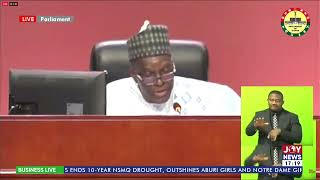 Speaker of Parliament Alban Bagbin declares seats of four MPs vacant JoyNews [upl. by Naujik]