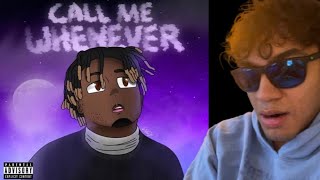 Sllime6 Reacts to Juice WRLD  Call Me Whenever UNRELEASED High Quality [upl. by Manard565]