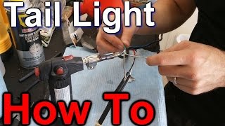 How to Install a Tail Light on a Motorcycle [upl. by Jere113]