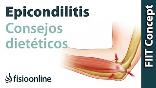 Alimentación nutrición y consejos dietéticos para la epicondilitis o codo de tenista [upl. by Bate]