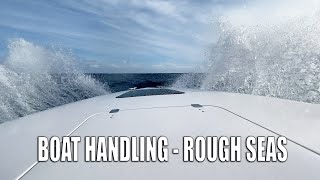 HOW TO DRIVE A BOAT IN ROUGH SEAS  BIG OCEAN SWELLS [upl. by Alyakim]