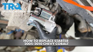 How to Replace Starter 20052010 Chevy Cobalt [upl. by Nave]