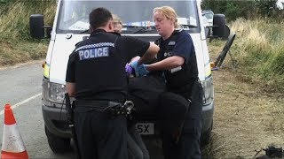 Police Arrest FIT Watch Activists at Climate Camp [upl. by Amles]