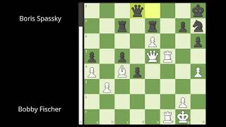 Bobby Fischer vs Boris Spassky  1972 World Championship Game 6  Queens Gambit Declined chess [upl. by Ury977]