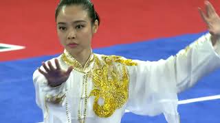 Asian Games 2018 Lindswell Kwok INA  Womens Taiji  1st  975  Wushu [upl. by Laenaj597]