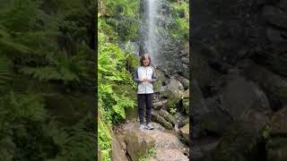 Solving a cube at Mallyan Spout Waterfall mallyanspout waterfall speedcuber 3x3rubikscube [upl. by Aneerbas]