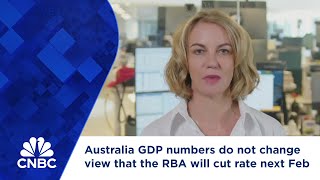 Australia GDP numbers do not change view that the RBA will cut rate next Feb [upl. by Lalitta]