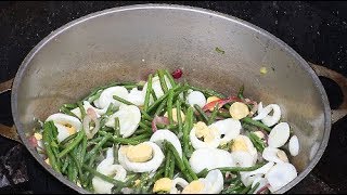 RECETTE  HARICOTS VERTS AUX OEUFS ILE DE LA REUNION [upl. by Adeys]